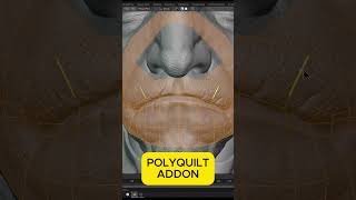 Polyquilt blender addon  How to simetrize [upl. by Adyahs]