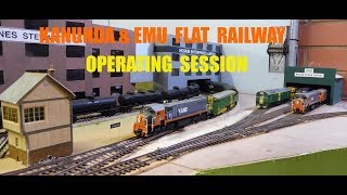 Model trains Operating session on the KampEFR 13 [upl. by Eetnahs]