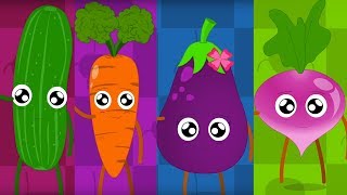 Five In The Bed Vegetables  Vegetables Song  Nursery Rhymes  Learn Vegetables [upl. by Pen]