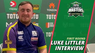 Luke Littler I havent thought about any goals for this year  TOTO Dutch Darts Masters 2024 [upl. by Yerhpmuh]