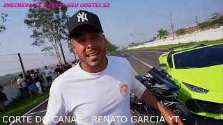 RENATO GARCIA FEZ UM RACHA KAWASAKI H2 SUPERCHARGE VS LAMBORGHINI COM 700cv renatogarcia racha [upl. by Dituri987]