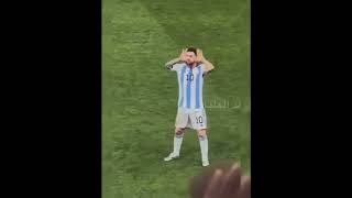 Leo Messi Legendary celebration World Cup 2022 Argentina vs Netherlands quarter final lionelmessi [upl. by Hola216]