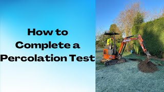 How to Complete a Percolation Test [upl. by Andy]