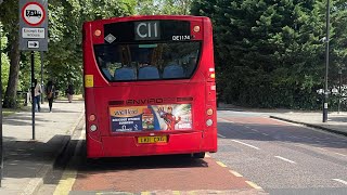 Fast driverC11 to archway From Brent Cross Shopping Centre to cricklewood station DE1174 LK11CXG [upl. by Htevi]