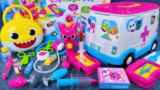 8 Minutes Satisfying with Unboxing Cute Pinkfong Ambulance Playset Doctor Toys ASMR  Review Toys [upl. by Nylareg]