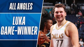 ALL ANGLES 🚨 LUKA DONCIC GAME WINNING FLOATER FROM 3 🚨 [upl. by Guthrie]