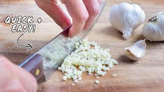 The BEST Way to Peel amp Mince Garlic [upl. by Marice]