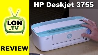 HP Deskjet 3755 All in One Review  69 compact printer  scanner  copier [upl. by Angelica]