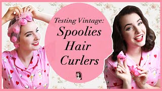 Spoolies  Testing Vintage Spoolie Hair Curlers as seen on Mrs Maisel [upl. by Ragas21]