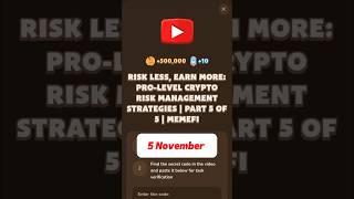 RISK LESS EARN MORE PROLEVEL CRYPTO RISK MANAGEMENT STRATEGIES  PART 5 OF 5  MEMEFI memefi [upl. by Tedder305]