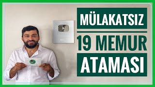 MÜLAKATSIZ 19 MEMUR ALIMI GAZİ ÜNİVERSİTESİ PERSONEL ALIMI KPSS 50 60 65 PUANLA MEMUR BAŞVURUSU [upl. by Fleming689]