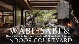 WABI SABI Philosophy amp Indoor Courtyards Harmony  Embracing Serenity amp Nature Inspired Living [upl. by Ahsinik]