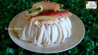 Pavlova Recipe in Malayalamഎളുപ്പത്തിൽ ചെയ്യാംHamlus Kitchen Pavlova RecipeEasy Pavlova [upl. by Ansaev]