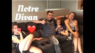 On reçoit le divan et la chaise 😀7aout 18 [upl. by Hannibal94]