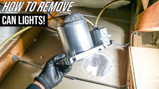 How To Remove And Replace Can Light From Ceiling Recessed Lighting Part 1 [upl. by Enyledam]