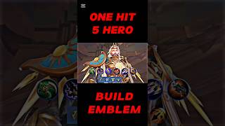 Set emblem amp Build 5Hero One Hit mobilelegends mlbbmcc mlbb mlbbmsc leagueoflege [upl. by Anaiad572]