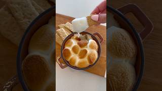 ASMR S’MORES DIP asmr fall fallrecipe halloween halloweenpartyfood snack dessert [upl. by Anera]