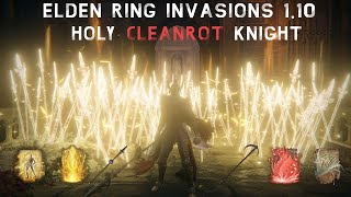 Elden Ring PvP Invasions 110  Holy Cleanrot Knight Erdtree Incantations Build [upl. by Laufer635]