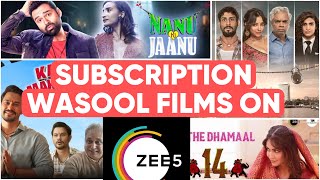 Subscription Wasool Films on ZEE5  Best Movies on Zee5  Must Watch Films on OTT [upl. by Gney960]