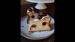 Italian Ricotta Cheesecake recipe with Amarena cherries [upl. by Apple677]