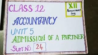 Class 12 Tamil Nadu State Board Accountancy Chapter 5 Sum No24 by Sumathy mam [upl. by Lahtnero]