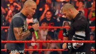 WWE RAW Batista comeback to RAW and Hit Randy 91409 The Animal [upl. by Yendys]