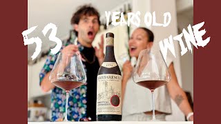 We drank a 53 years old Barbaresco wine [upl. by Noyerb]