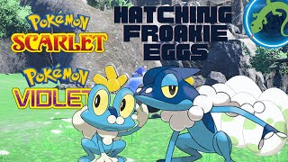 Pokemon Violet Hatching Froakie Eggs [upl. by Schober]