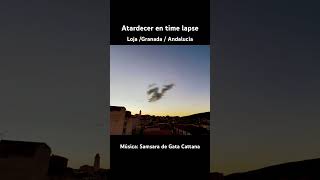 Atardecer en time lapse en loja granada andalucia [upl. by Elery]