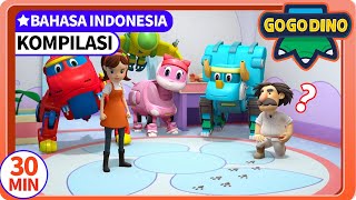 【GOGODINO EXPLORERS】EP0103  Kompilasi 01 Dinosaurus  Kartun Anak  GOGODINO Bahasa Indonesia [upl. by Salas]