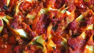 Cheese Stuffed Pasta Shells in Ragu Sauce recipe How to Make [upl. by Ttelrahc]