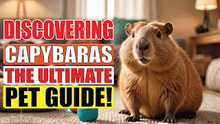 Ultimate Guide to Capybaras as Pets  Everything You Need to Know [upl. by Atnwahs676]