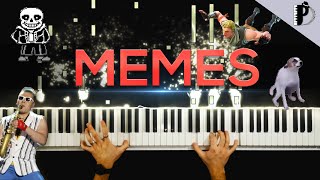 MEME SONGS ON PIANO [upl. by Booma]