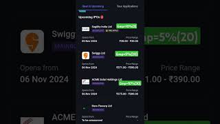 Upcoming IPOs Gmp Swiggy ipo  Sagility India ipo  ACME ipo  Gmp ipo gmp [upl. by Fahey]