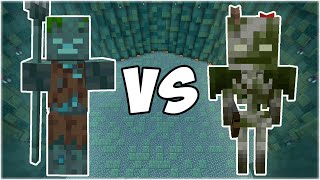 Drowned vs Bogged  Minecraft Mob Battle [upl. by Vinn]