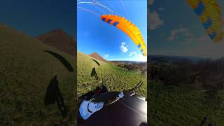 sidehill landing 😎 paragliding parapente gleitschirmfliegen travel nature outdoors skills [upl. by Francesco]