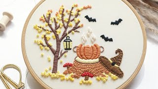 Forest witch New Halloween design PDF pattern is live on store [upl. by Usanis]