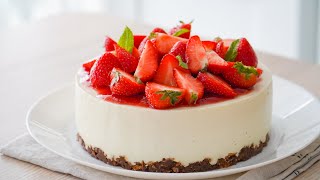 No Bake Strawberry Cheesecake [upl. by Ettedanreb]