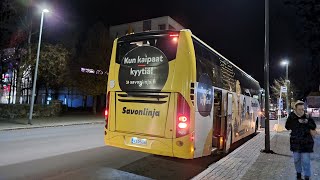 Savonlinja 452 Volvo 9700H UG B11R  Jouko bus line 100 in Lappeenranta Finland [upl. by Delfeena]