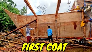 P4  FIRST COAT NG ATING FIBERGLASS  EP37 [upl. by Asiuol]