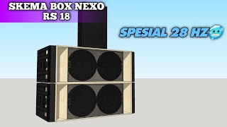 SKEMA BOX NEXO RS 18 ORIGINAL REALL COCOK UNTUK LIVE MUSIK ALL GENRE [upl. by Aholla]