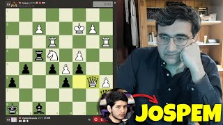 Kramnik vs Jospem  Game that ignited Chess Cheating Controversy chessgames [upl. by Eissirk525]