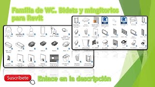 Descarga Familia de WC Bidets y mingitorios para Revit [upl. by Pamella520]