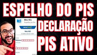 COMO GERAR O ESPELHO DO PIS ATIVO PELO CELULAR DECLARAÇÃO DO PIS ATIVO SEM PRECISAR IR NA CAIXA [upl. by Clite]