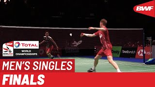 F  MS  Kento MOMOTA JPN 1 vs Anders ANTONSEN DEN 5  BWF 2019 [upl. by Ydualc]