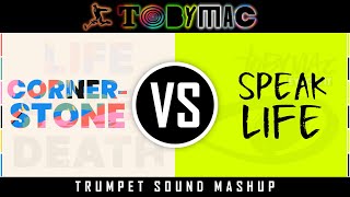 TobyMac  Cornerstone vs Speak Life MashUp  Lyric Video [upl. by Shotton]