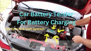 Car Charging with a Battery Tender 12 and 6 Volt System [upl. by Thomasine]