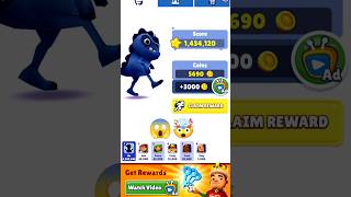 Subway surf challenge🤯🤯😱😱 score and coins🎯 score subwaysurfers gaming gameplay high shorts [upl. by Anuahs]