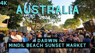 Darwin  Northern Territory  Mindil Beach walk  4k [upl. by Raynor650]