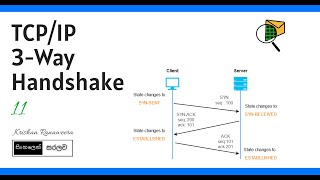 11 TCPIP 3Way Handshake  Sinhala Tutorial  CCNA [upl. by Ainos]